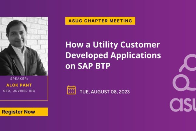 Meet Unvired At ASUG Houston Chapter Meeting