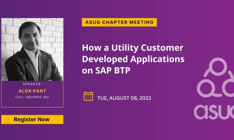 Meet Unvired At ASUG Houston Chapter Meeting